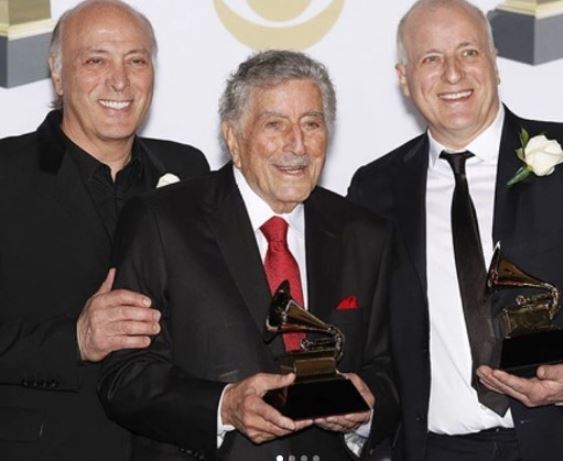 Patricia Beech two sons, Danny and Dae with their father Tony Bennett